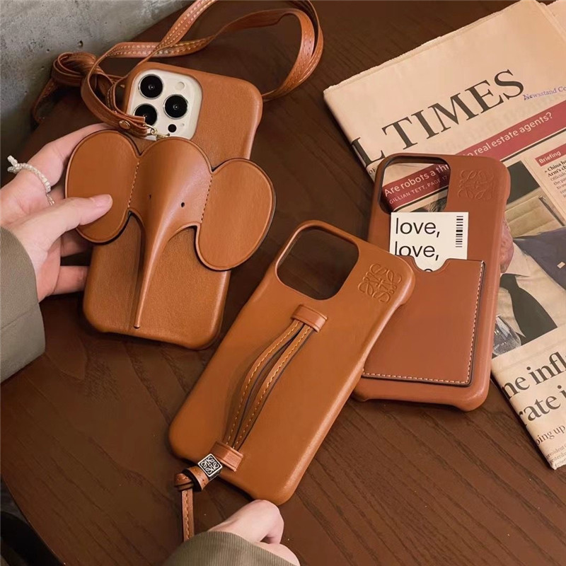 【美品】  LOEWE / ロエベ | エレファント iPhone X/XSケース | ブラウン