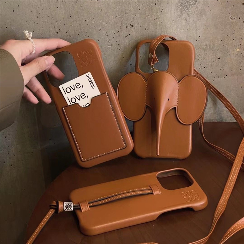 【美品】  LOEWE / ロエベ | エレファント iPhone X/XSケース | ブラウン