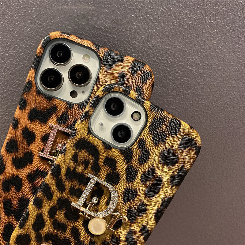 dior 風 iphone13/13pro max ケース ヒョウ 柄 ディオール iphone12pro maxケース おしゃれ 海外 アイフォン11/xs/xr 携帯ケース 派手カワ iphone スマホカバー 大人っぽい