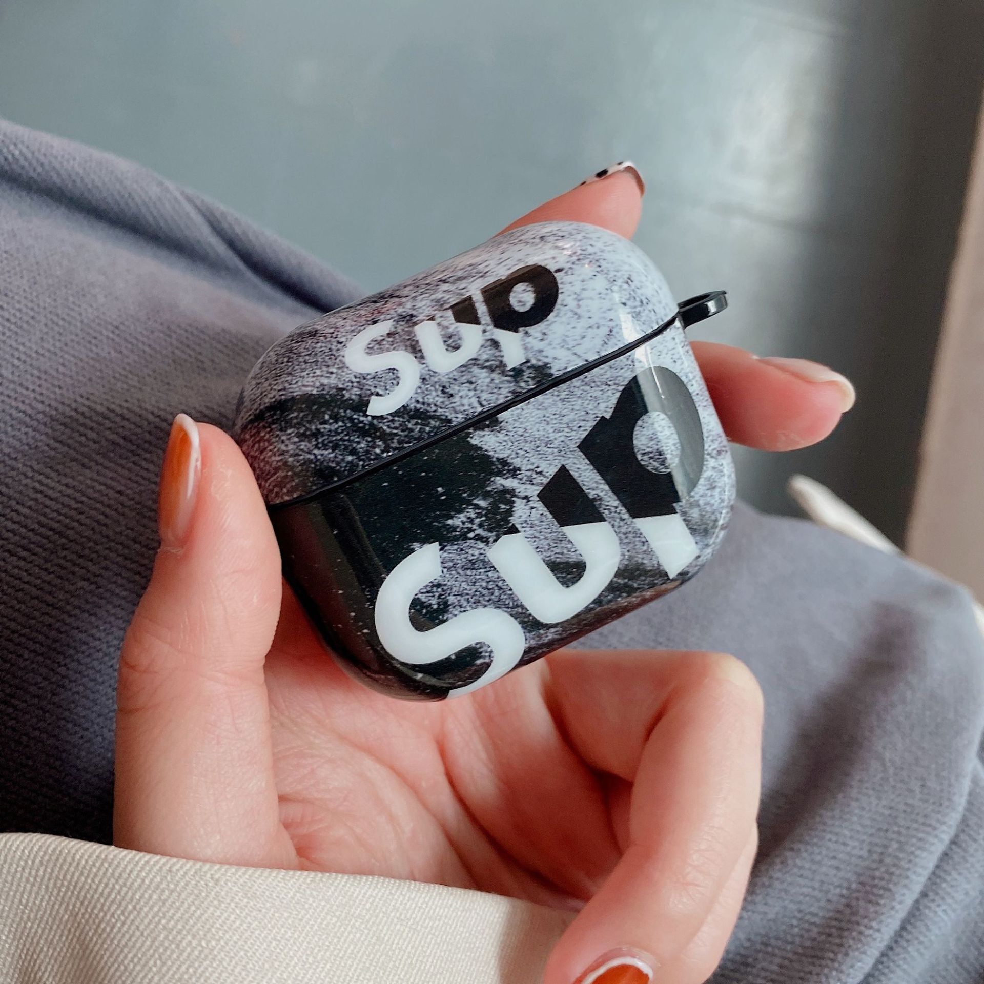 airpods pro1/2 ケース シュプリーム エアポッツケース 韓国 カップル 