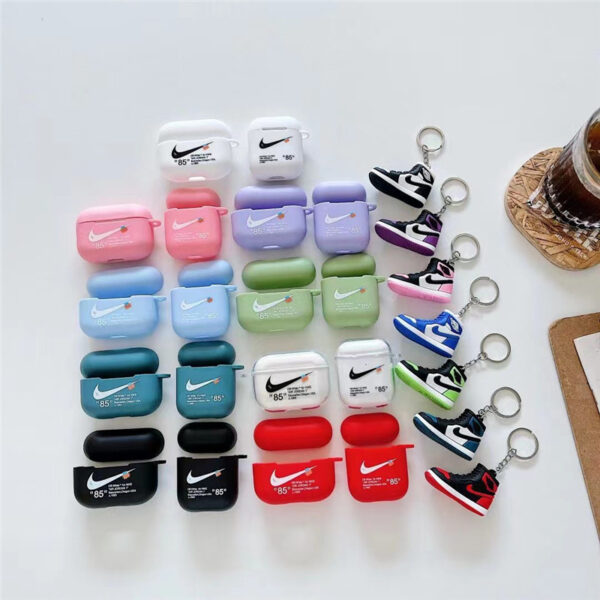 airpods pro1/2 ケース ナイキ エアーポッズケース nike airpods1/2 カバー カップル スポーツブランド チャーム付き airpods 3 ケース おしゃれ