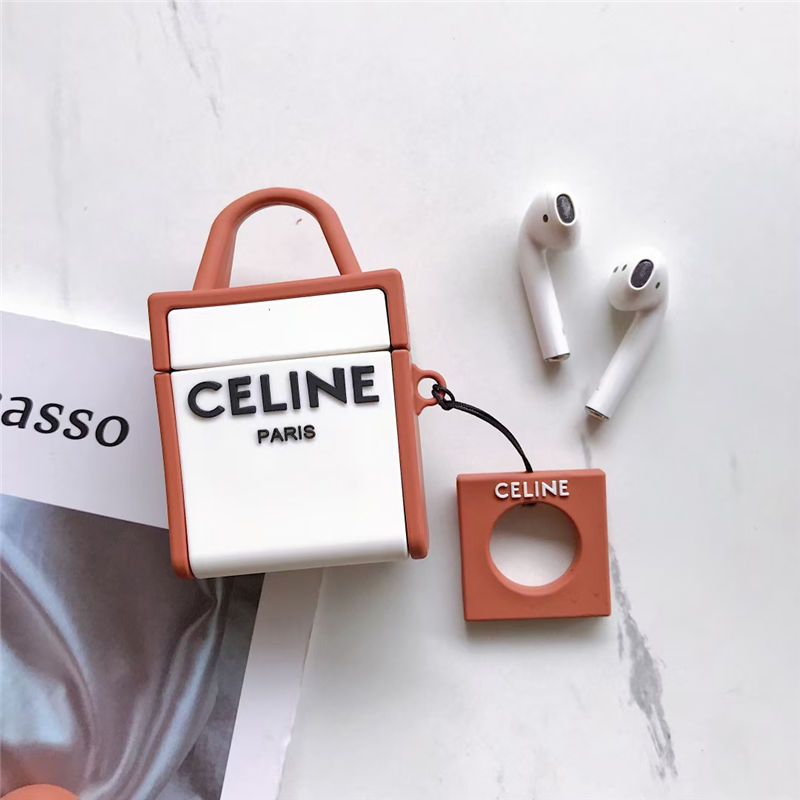 CELINE airpodspro2 ケース シリコン バッグ風 セリーヌ エアーポッズ pro ケース 韓国 airpods1/2 保護カバー 可愛い イヤホン収納ケース 充電 おすすめ