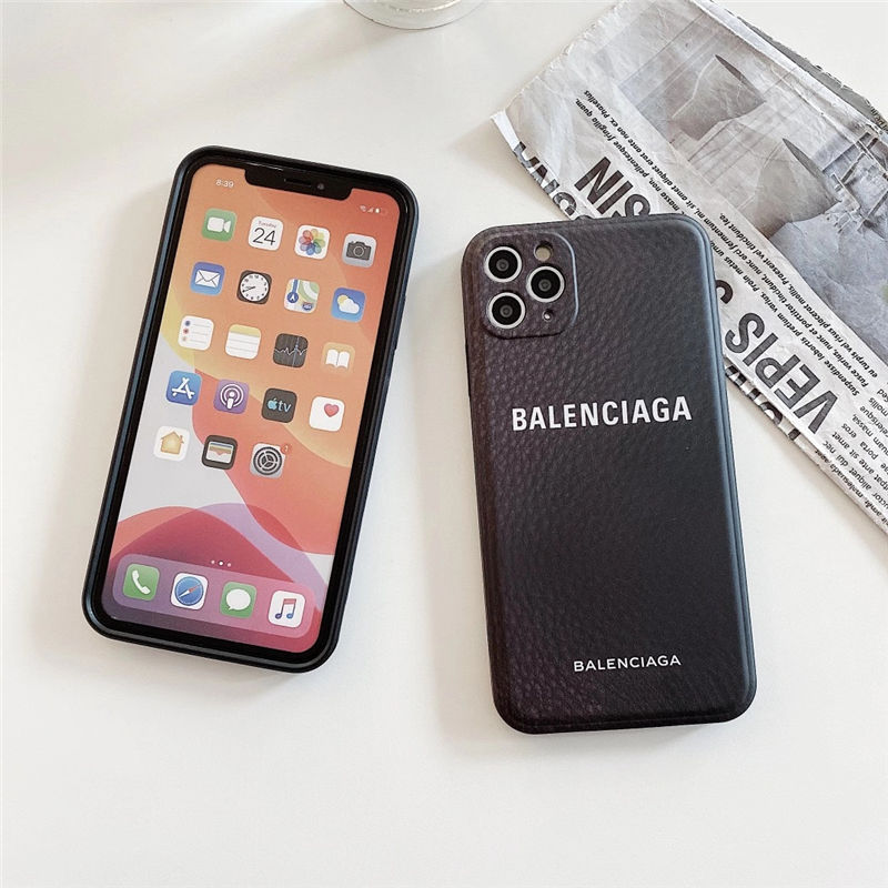 バレンシアガ iphone13/13pro ケース 海外 セレブ メンズ iphone12pro/11pro max ケース ペア シンプル balenciaga スマホケース iphonexs max 黒 女 iphonexs/7/8 携帯ケース 安い