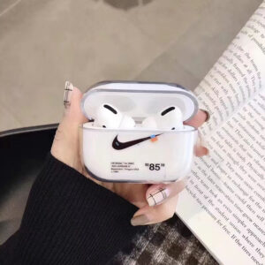 airpods pro第二世代 ケース 透明 エア ポッツ プロ ケース ナイキ airpods1/2 保護カバー おしゃれ アクセサリー イヤホンケース オフホワイト airpodspro ケース ブランド