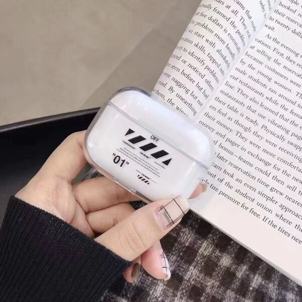 airpods pro第二世代 ケース 透明 エア ポッツ プロ ケース ナイキ airpods1/2 保護カバー おしゃれ アクセサリー イヤホンケース オフホワイト airpodspro ケース ブランド