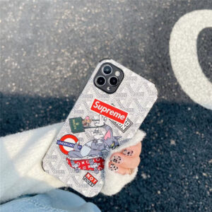 iphone13 ケース トム と ジェリー シュプリーム アイ フォン12pro max ケース おそろい iphone11pro/se2 携帯ケース 最強 衝撃 ゴヤール iphonexs max iphonexr ケース オリジナル おすすめ