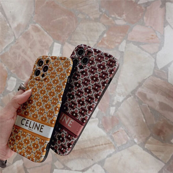 iphone15pro/15 ケース セリーヌ 偽物 iphone14pro maxケース オレンジ 赤 celine アイフォン13/13pro 保護カバー 韓国 流行り iphone12pro ケース 女子 人気 韓国