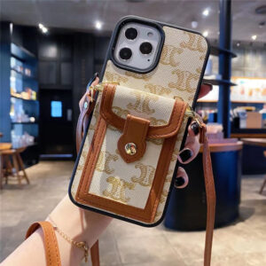 iphone12pro max ケース 斜 めがけ ブランド CELINE アイフォン12/11proケース カード入れ セリーヌ iphonexs max/se2 スマホカバー パロディ風 iphone8/7plus ケース 人気 女子 韓国