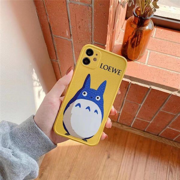 ロエベ トトロ iphone13/13pro ケース ペア LOEWE iphone12pro max/12miniケース キャラクター iphone11 レザー ケース まっくろ くろ すけ iphone11pro/xs max 携帯カバー おもしろ アイフォンx/10r ケース 可愛い