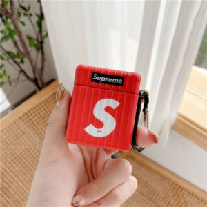 シュプリーム 人気 airpodsケース カラビナ Supreme エアポッツプロ ケース おしゃれ 人気 ワイヤレスイヤホン ケースカバー ストリート風 airpods proケース ハイブランド