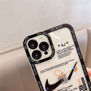 iphone13/13プロ ケース ナイキ オフホワイト 透明 iphone12pro max/12pro クリアケース ペア アイフォン11 スマホカバー シンプル 軽い