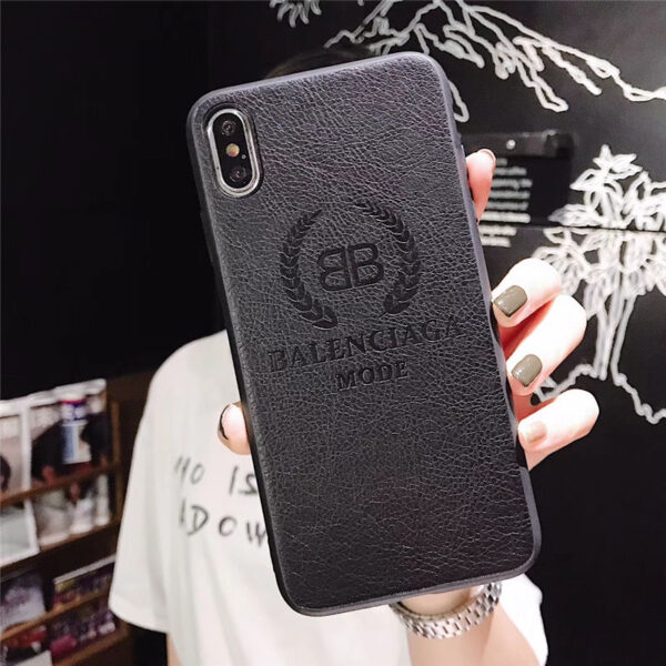 バレンシアガ iphone12ケース 革 高級 balenciaga アイフォン12pro max/11プロケース 黒 赤 iphonexr/se 第二世代 保護カバー カップル iphonex/xs ソフトケース