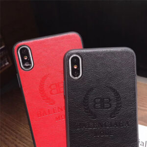 バレンシアガ iphone12ケース 革 高級 balenciaga アイフォン12pro max/11プロケース 黒 赤 iphonexr/se 第二世代 保護カバー カップル iphonex/xs ソフトケース