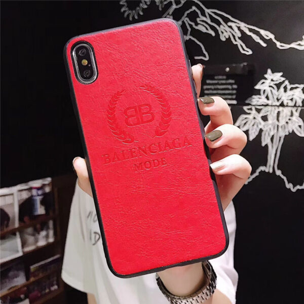 バレンシアガ iphone12ケース 革 高級 balenciaga アイフォン12pro max/11プロケース 黒 赤 iphonexr/se 第二世代 保護カバー カップル iphonex/xs ソフトケース
