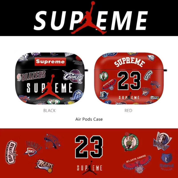 エアーポッズ プロ2ケース シュプリーム ジョーダン airpods1/2 保護ケース おしゃれ supreme エアーポッツケース ハイブランド イヤホン 充電 ケース airpods pro アクセサリー おすすめ