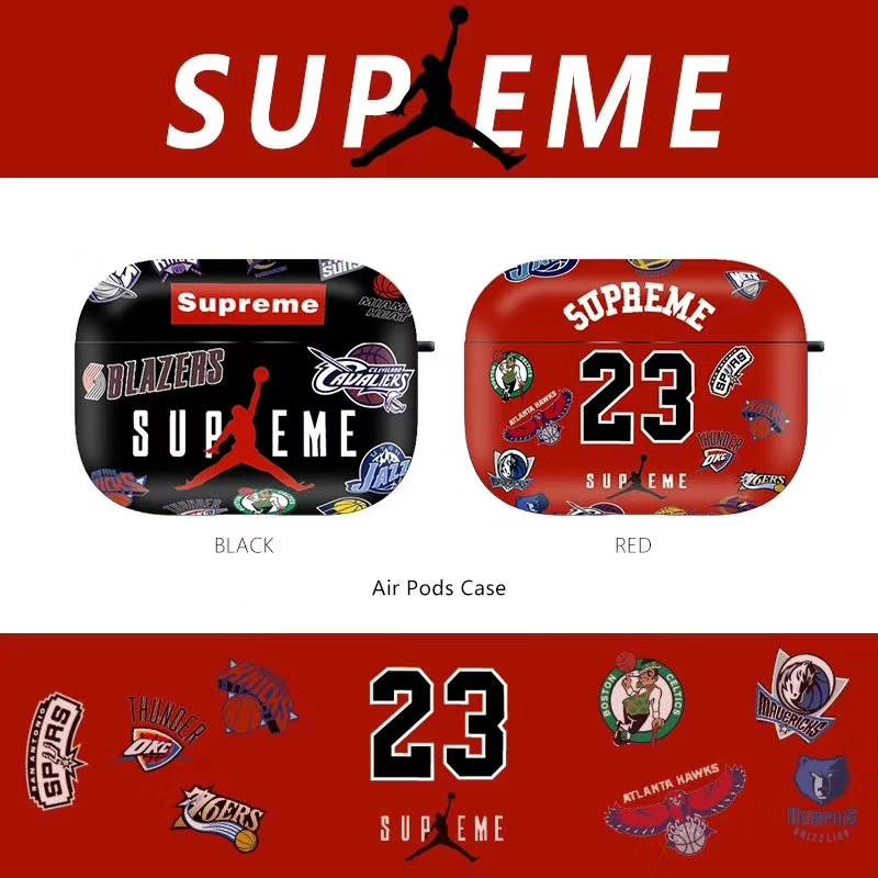 エアーポッズ プロ2ケース シュプリーム ジョーダン airpods1/2 保護ケース おしゃれ supreme エアーポッツケース ハイブランド イヤホン 充電 ケース airpods pro アクセサリー おすすめ