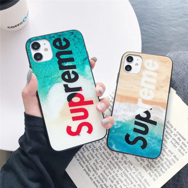 supreme ロゴ iphone13pro max/14pro ガラスケース カップル シュプリーム iphone12 11プロカバー おしゃれ 海外 アイフォン11/xs max/8plus携帯ケース ストリート系 高校生愛用