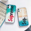 supreme ロゴ iphone13pro max/14pro ガラスケース カップル シュプリーム iphone12 11プロカバー おしゃれ 海外 アイフォン11/xs max/8plus携帯ケース ストリート系 高校生愛用