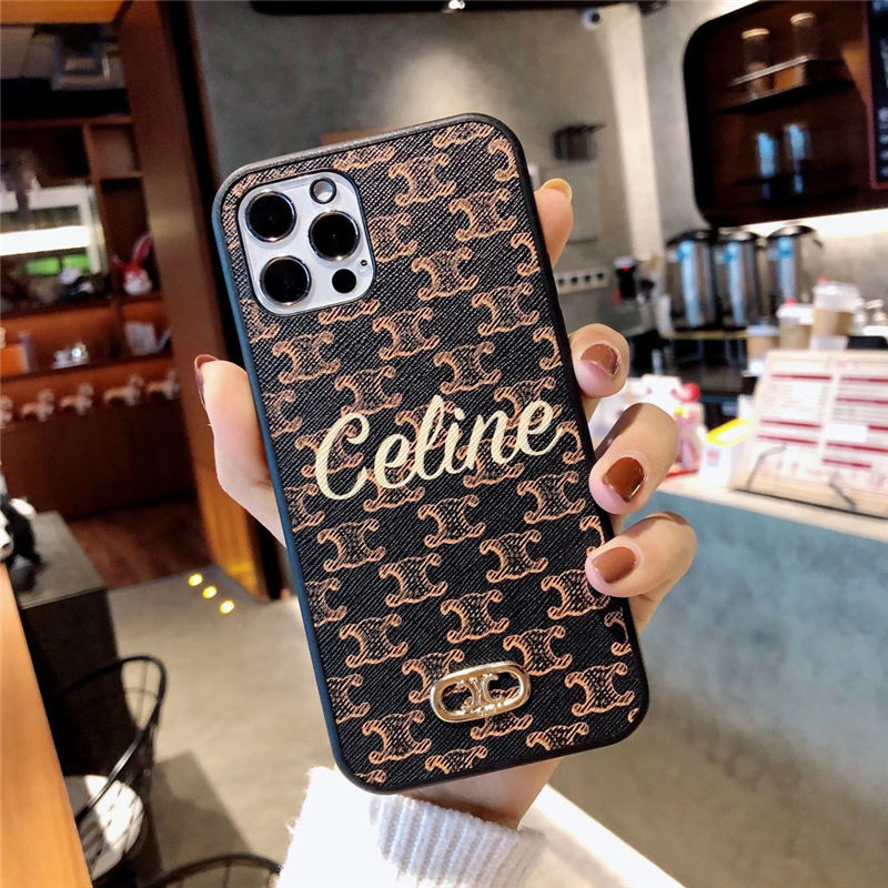 セリーヌ iphone15/15pro 携帯ケース ブランド メンズ celine アイフォン14pro max/13/12 ケース お揃い シンプル iphone14pro ケース ビジネス