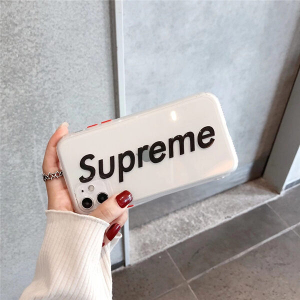 supreme ロゴ iphone12 クリア ケース おすすめ iphone12pro max/11pro カバー カップル シュプリーム iphonese2 iphonexs max ケータイケース シンプル 透明