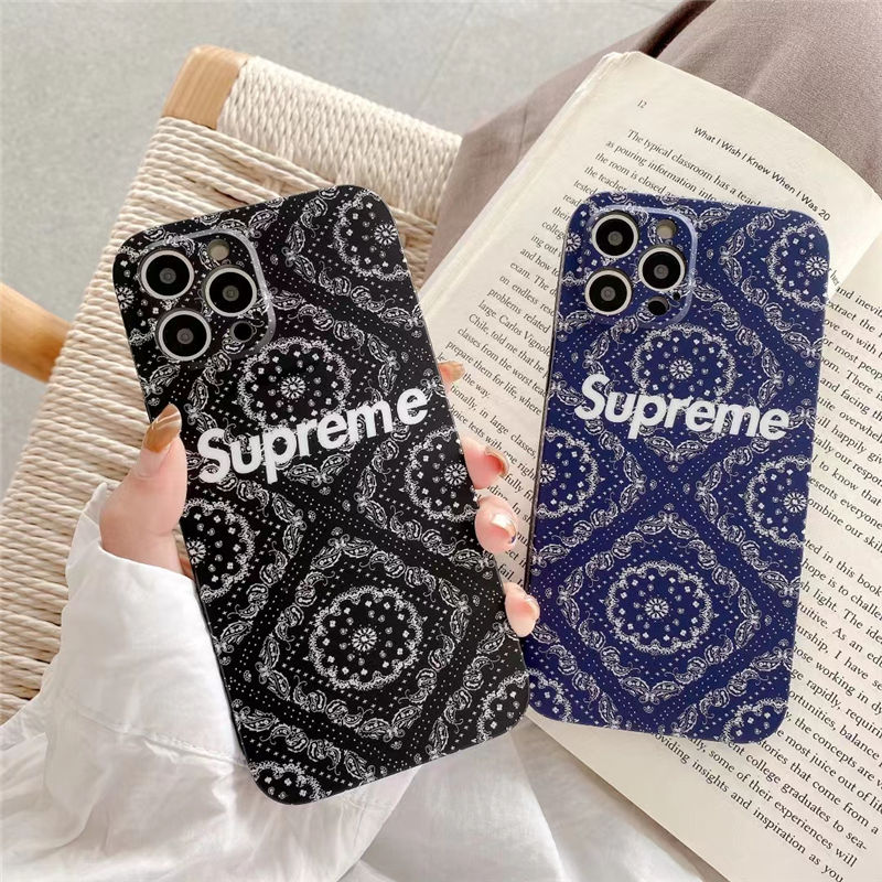 シュプリーム 携帯 ケース iphone12 花柄 SUPREME iphone12proケース レトロ アイフォン11pro max/11/xs max 携帯カバー お揃い ブランド iphonese 第二世代 ケース 頑丈 かわいい