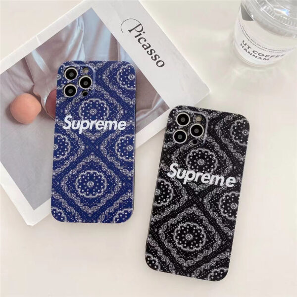 シュプリーム 携帯 ケース iphone12 花柄 SUPREME iphone12proケース レトロ アイフォン11pro max/11/xs max 携帯カバー お揃い ブランド iphonese 第二世代 ケース 頑丈 かわいい