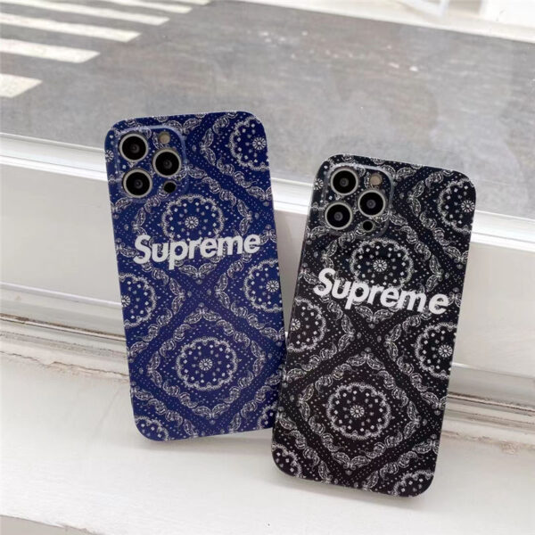 シュプリーム 携帯 ケース iphone12 花柄 SUPREME iphone12proケース レトロ アイフォン11pro max/11/xs max 携帯カバー お揃い ブランド iphonese 第二世代 ケース 頑丈 かわいい