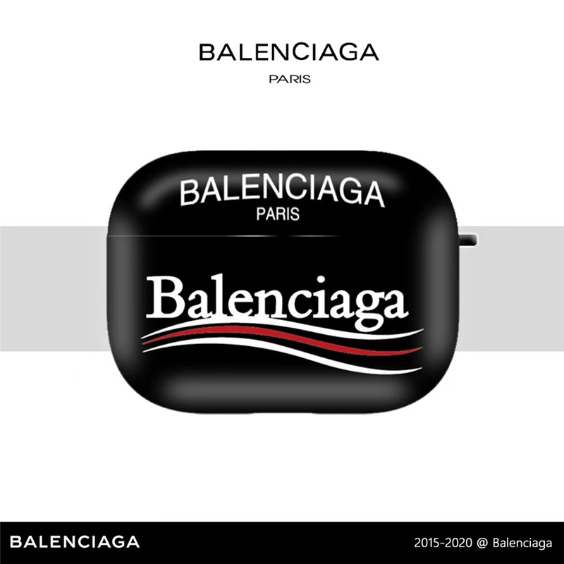 balenciaga ロゴ airpodsケース カップル バレンシアガ エアーポッズ1/2 保護ケース ブランド メンズ airpods pro ケース おしゃれ 人気 エアポッド プロ ケース