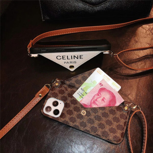celine iphone13 ショルダー ケース 背面 収納 セリーヌ iphone11/12pro レター 型 スマホカバー iphonexs max/x ケース おすすめ 女性 iphone7/8plus 携帯ケース 大人っぽい