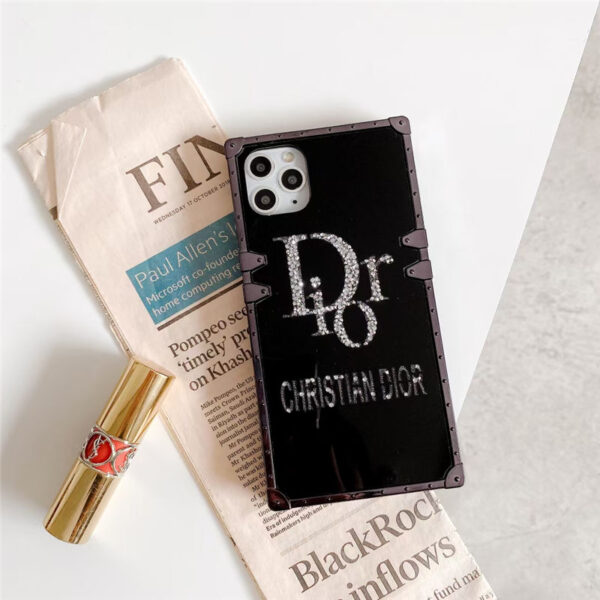 キラキラ iphone12 ケース 鏡 dior風 iphone12mini/11pro max 携帯ケース パロディ トランク型 iphonexs max/テンアールケース 背面 ミラー 海外 セレブ 愛用