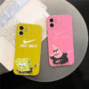 スポンジ ボブ スマホケース ナイキ iphone12/12mini 携帯カバー ペア nike iphone11pro maxケース キャラクター ピンク イエロー アイフォンケースx/xs おもしろ