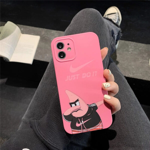 スポンジ ボブ スマホケース ナイキ iphone12/12mini 携帯カバー ペア nike iphone11pro maxケース キャラクター ピンク イエロー アイフォンケースx/xs おもしろ