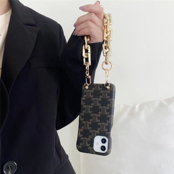 iphone13/13pro ケース チェーン 韓国 CELINE アイフォン12/11pro maxケース 大人 女子 セリーヌ風 iphonexs max/xrケース おしゃれ 携帯ケース iphone7plus 可愛い 安い