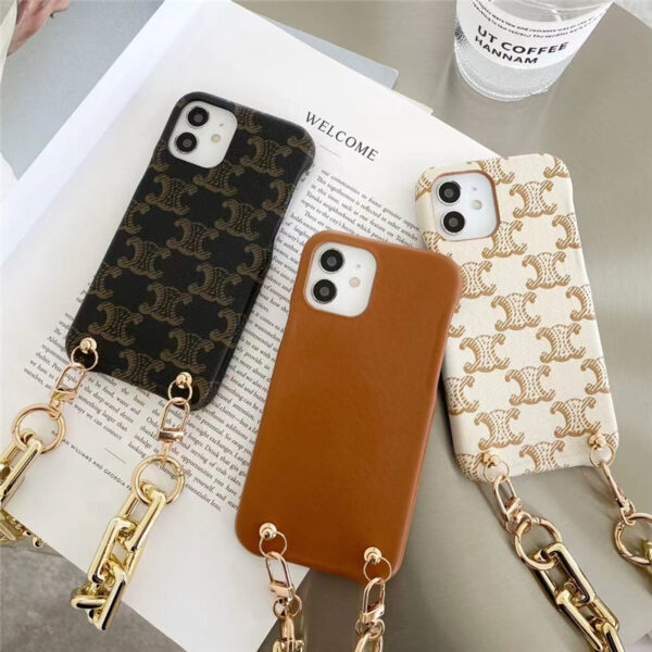 iphone13/13pro ケース チェーン 韓国 CELINE アイフォン12/11pro maxケース 大人 女子 セリーヌ風 iphonexs max/xrケース おしゃれ 携帯ケース iphone7plus 可愛い 安い