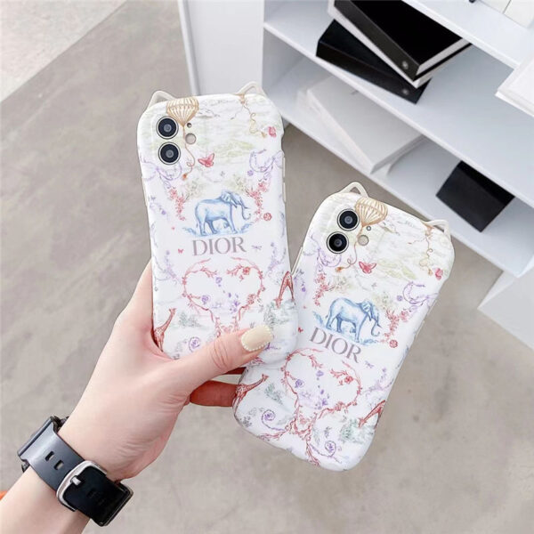 ディオール iphoneケース12pro 象柄 dior iphone12/11pro maxケース 猫耳 アイフェイス iphonex/xs max ケース おすすめ 女性 アイフォン ソフトカバーxr 安い 可愛い