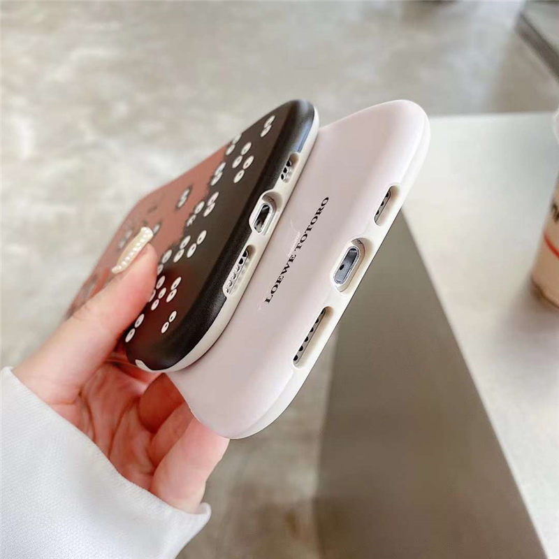 iFace風 iphone12ケース ロエベ まっくろ くろ すけ iphone12pro/11pro max カバー LOEWE 猫 耳 アイ フォン ケースxs/xr お揃い iphonese 第二世代 携帯カバー カメラ保護