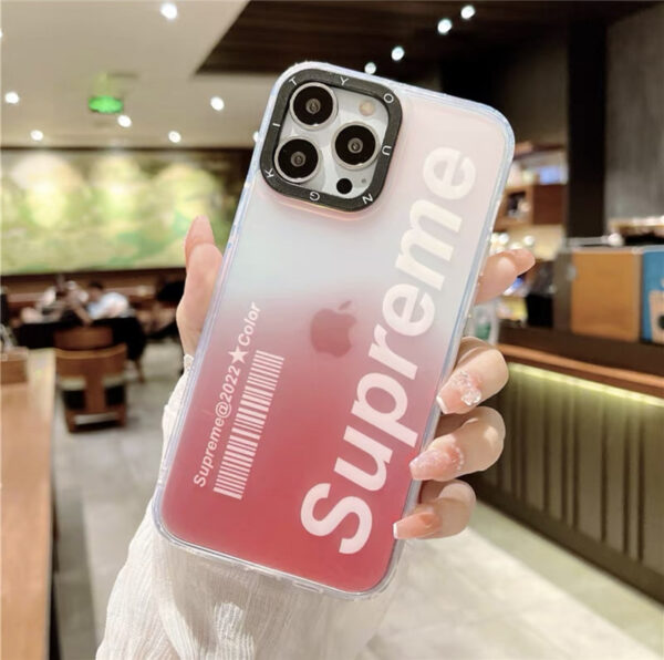 シュプリーム スマホ ケース iphonre15 半透明 supreme iphone15pro/14 ケース 流行り 韓国 アイフォン14プロケース おしゃれ iphone13/13pro 携帯カバー かっこいい