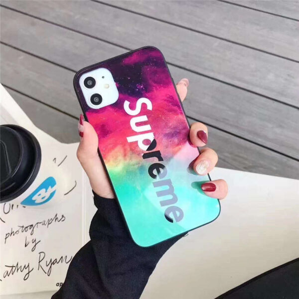 supreme iphone14/14pro max/13 ガラスケース iphone13pro max 人気 高校生 アイフォン12/12プロケース シュプリーム iphone11/xs max 携帯カバー かっこいい アイホンカバーxs/se2