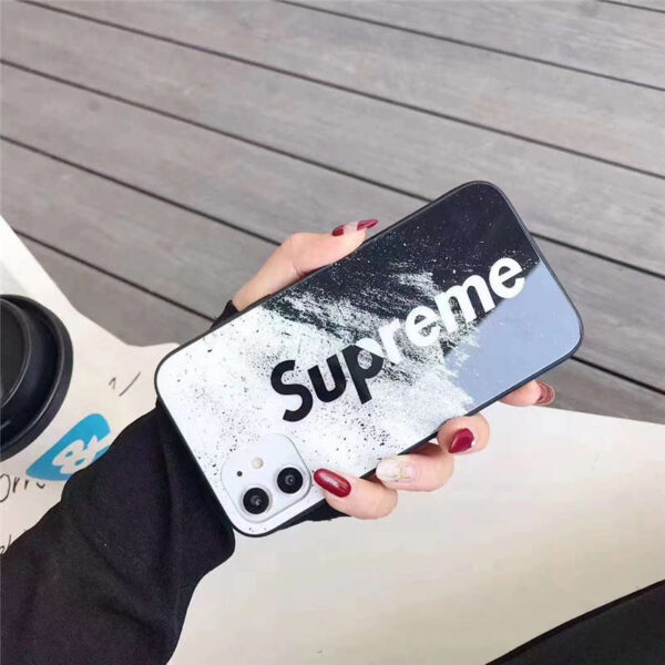 supreme iphone14/14pro max/13 ガラスケース iphone13pro max 人気 高校生 アイフォン12/12プロケース シュプリーム iphone11/xs max 携帯カバー かっこいい アイホンカバーxs/se2