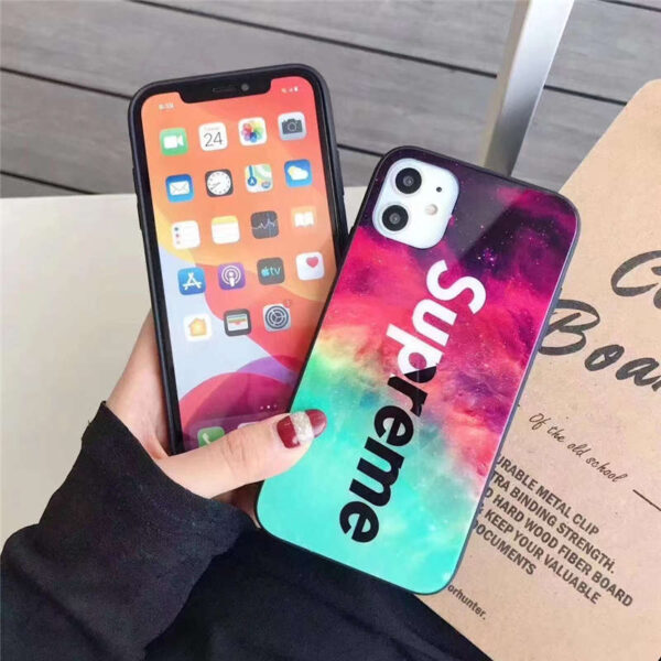 supreme iphone14/14pro max/13 ガラスケース iphone13pro max 人気 高校生 アイフォン12/12プロケース シュプリーム iphone11/xs max 携帯カバー かっこいい アイホンカバーxs/se2