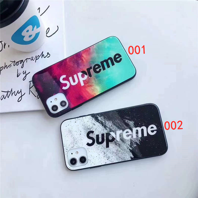 supreme iphone14/14pro max/13 ガラスケース iphone13pro max 人気 高校生 アイフォン12/12プロケース シュプリーム iphone11/xs max 携帯カバー かっこいい アイホンカバーxs/se2
