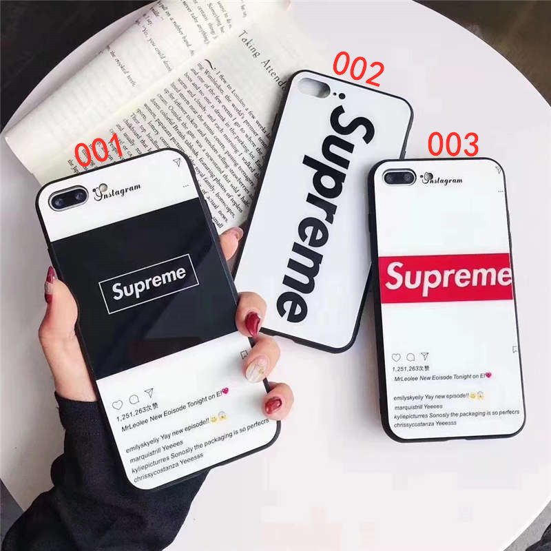 supreme スマホケース 人気 高校生 iphone13/12ケース カップル 携帯カバー iphone11pro 背面 ガラス シュプリーム iphone11pro/x/10rケース インスタ 流行り