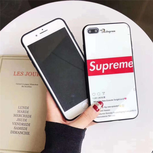 supreme スマホケース 人気 高校生 iphone13/12ケース カップル 携帯カバー iphone11pro 背面 ガラス シュプリーム iphone11pro/x/10rケース インスタ 流行り