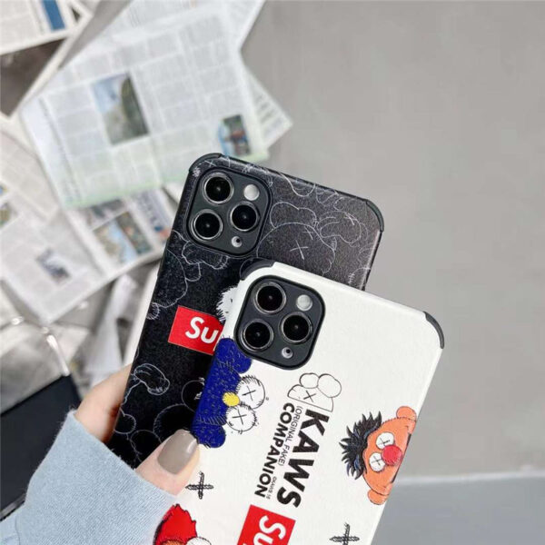 シュプリーム カウズ iphone13/13proケース セサミストリート iphone12mini レザー ケース おもしろ supreme iphone12/11pro/xs カバー 耐衝撃 スマホケース10r/x カップル