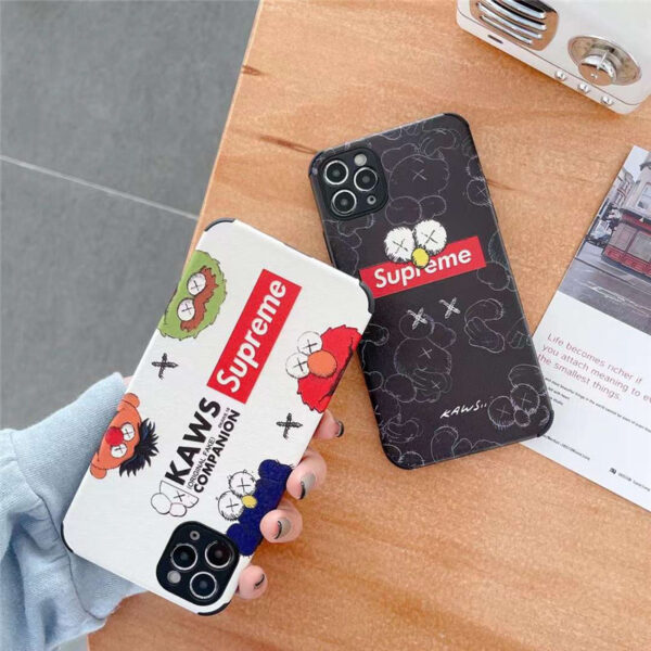 シュプリーム カウズ iphone13/13proケース セサミストリート iphone12mini レザー ケース おもしろ supreme iphone12/11pro/xs カバー 耐衝撃 スマホケース10r/x カップル