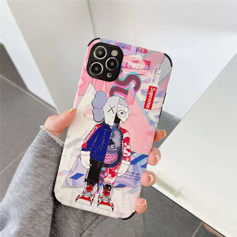 Supreme カウズ Iphone13 12 ケース ピンク Iphone13pro Max ケース かっこいい 女 Supreme カウズ Iphone13 12 ケース ピンク Iphone13pro Max ケース かっこいい 女