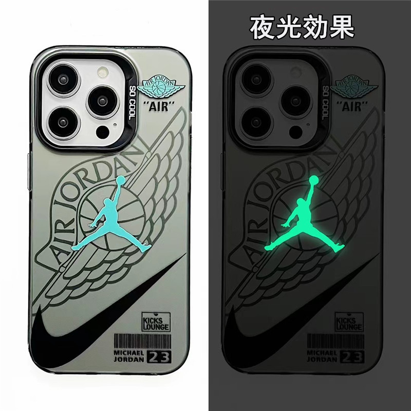 ナイキ ジョーダン iphone15 ケース 夜光 iphone15pro max/14proケース かっこいい ペア nike スマホケース14 海外 iphone13pro/12 カバー おしゃれ ブランド