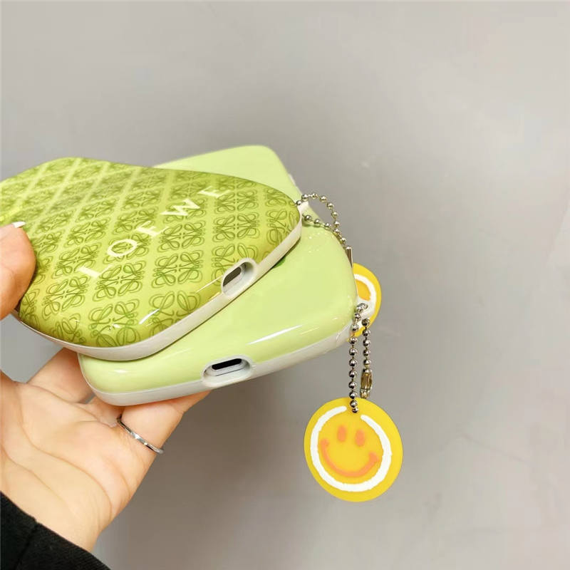 ロエベ iphone13pro/13 ケース グリーン かわいい Loewe iphoneケース12pro max 猫耳 アイフォン11pro/x/xs max ソフトカバー インスタ風 オシャレ