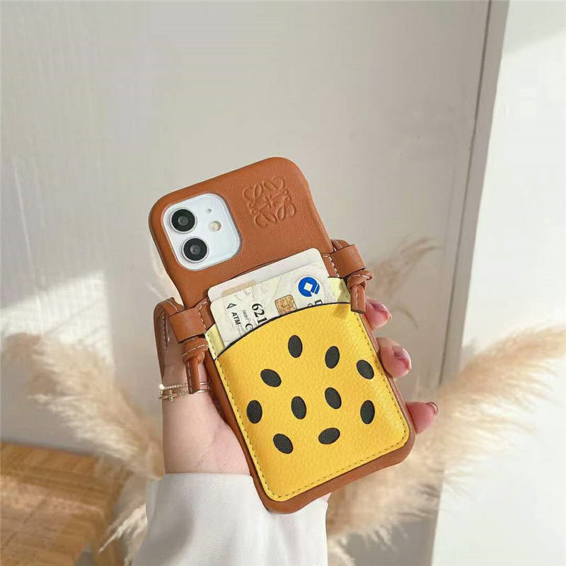 ロエベ iphone12 ショルダー ケース 可愛い loewe風 iphone12pro max/11pro 保護カバー カード 収納 スイカ アイフォン11/x/xs amx ケース オリジナル おすすめ