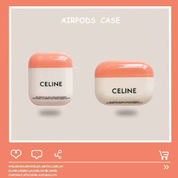 セリーヌ エア ポッツ ケース 可愛い airpodsケース 韓国 女子 celine airpods pro2 ソフトカバー 衝撃吸収 ワイヤレス イヤホンケース お洒落